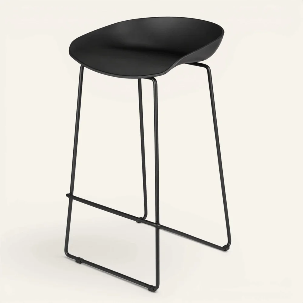 Barstol svart – 44x43x79 cm v:3349656 Barstol svart – 44x43x79 cm v:3349656