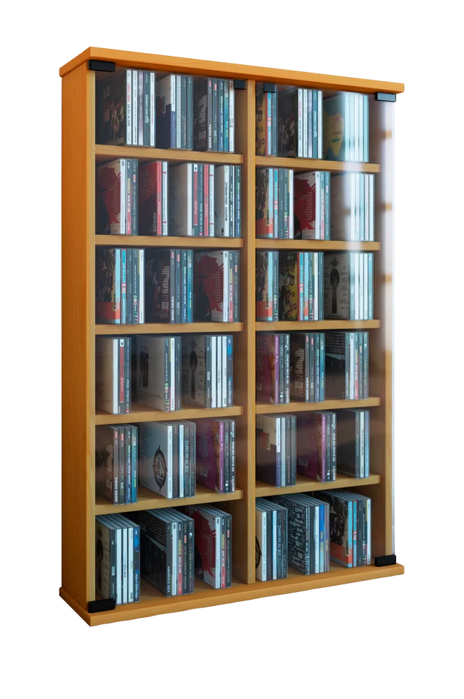 Cd/DVD-tårn Roma for 300 Cd's – Beige m v:4416395 Cd/DVD-tårn Roma for 300 Cd's – Beige m v:4416395