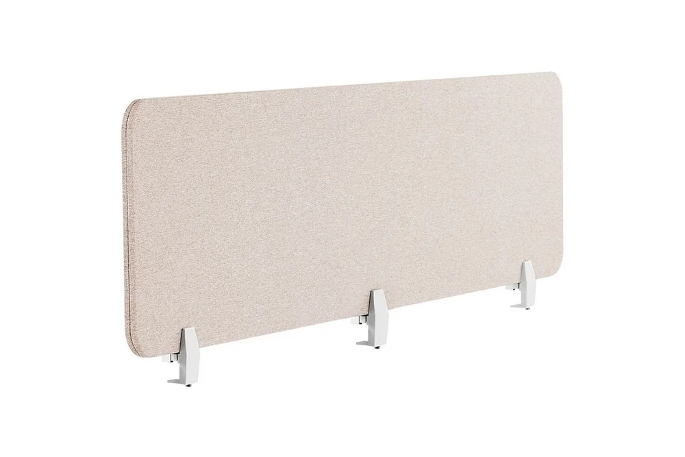 Skiljevägg för skrivbord Beliani Wally Beige, 130x2x40 cm Beige 180x2x40 cm v:9577301