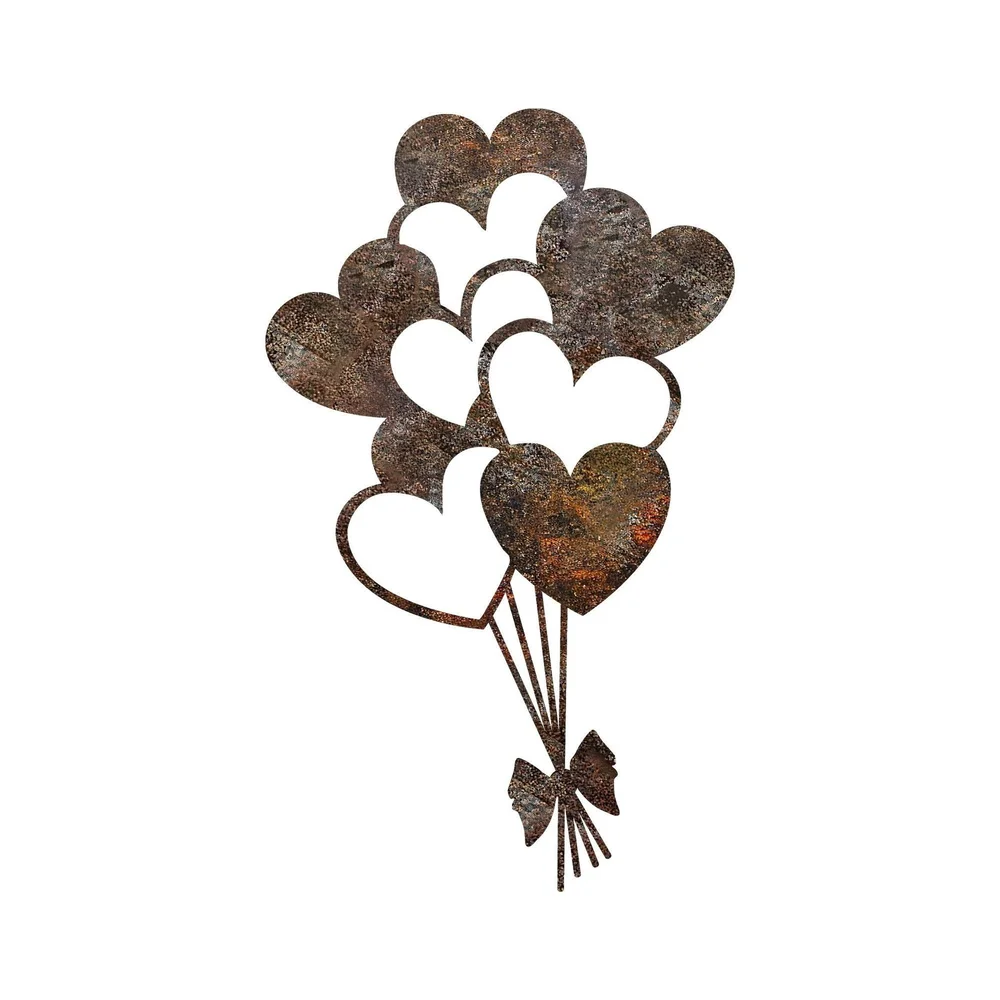 Dekorativt veggtilbehør i metall Wallxpert Rusty Heart (35 x 21 cm) v:4194848