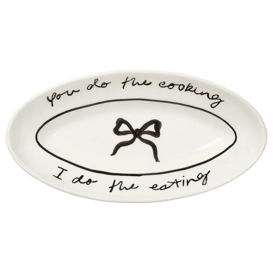 Bow Serveringsfat 26 cm, Sort v:7165260