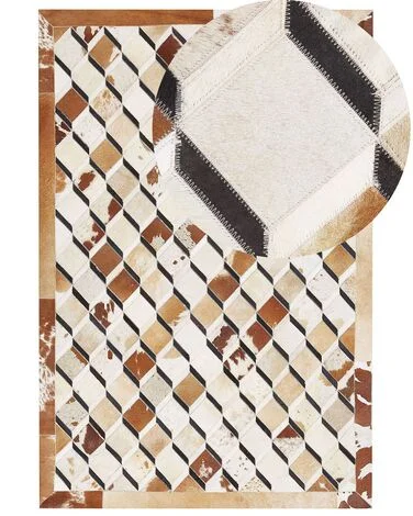 Teppe SERINOVA Brun 160 x 230 cm Ekte skinn v:9840227