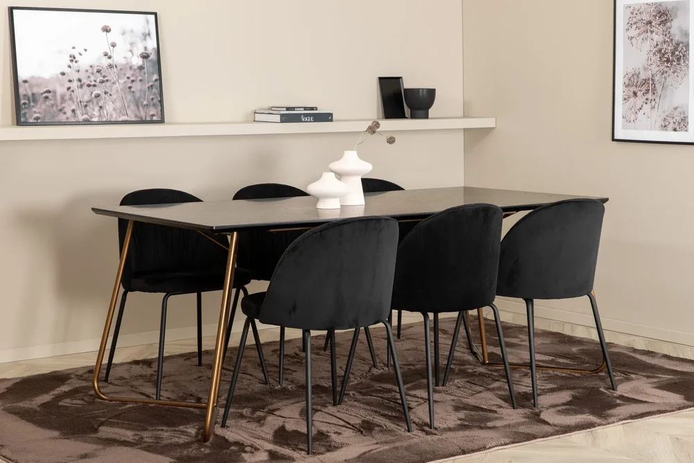 Pipi Spisegruppe 190 cm inkl. 6 Foyos Stoler v:8097536