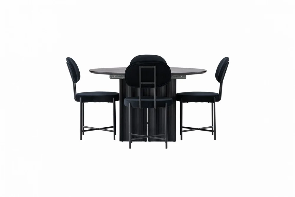 Matilda Matgruppe 130 cm Rund med 4 Stella Stoler v:3295704