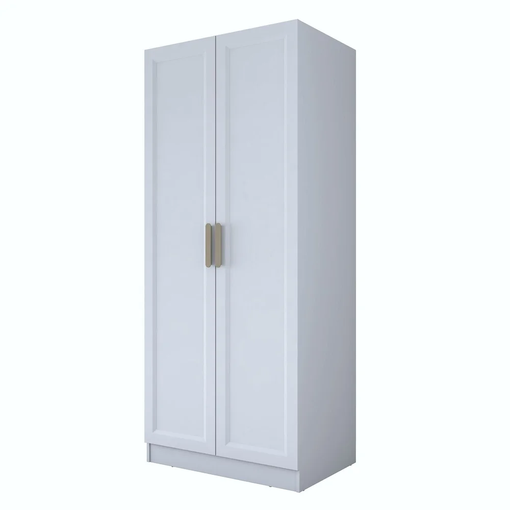 Garderobeskap Wallxpert Dara BA202 (90 x 210 x 57,5 cm) Hvit v:7855807