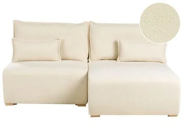 Modulær hjørnesofa NERBO Bouclé Off white Venstrevendt v:5549525 Modulær hjørnesofa NERBO Bouclé Off white Venstrevendt v:5549525
