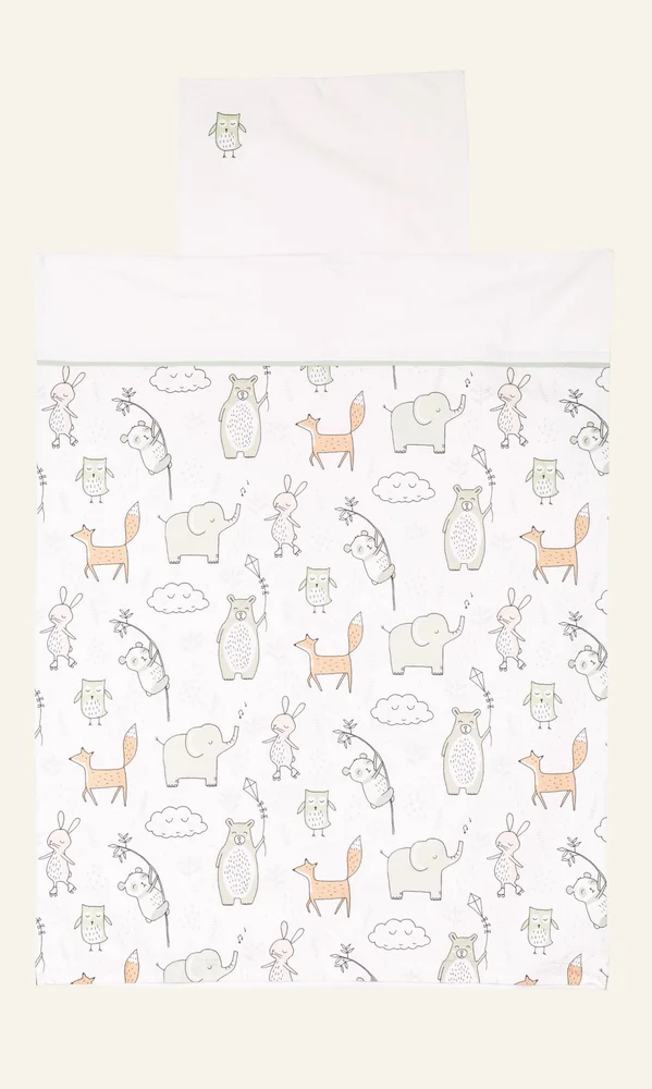 Flannel sengesett multi - 65x80 35x40cm v:5371705
