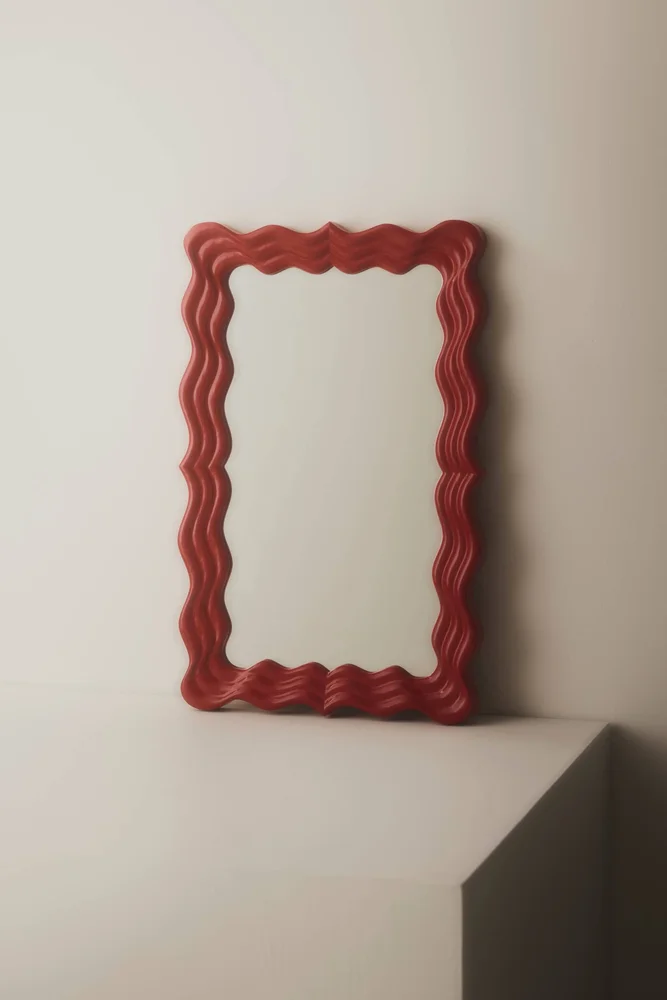 Rose speil liten 70×45 cm – Rød m v:7077697 Rose speil liten 70×45 cm – Rød m v:7077697