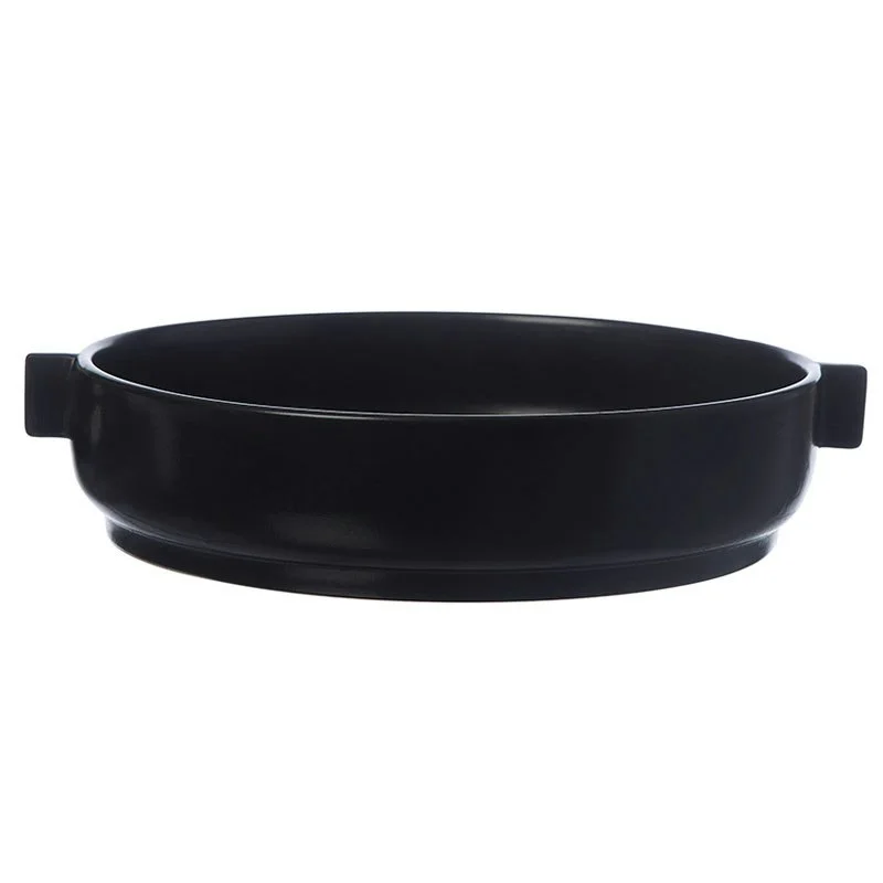 Fat med Ører Ø25×5.5 cm, Svart v:4354545