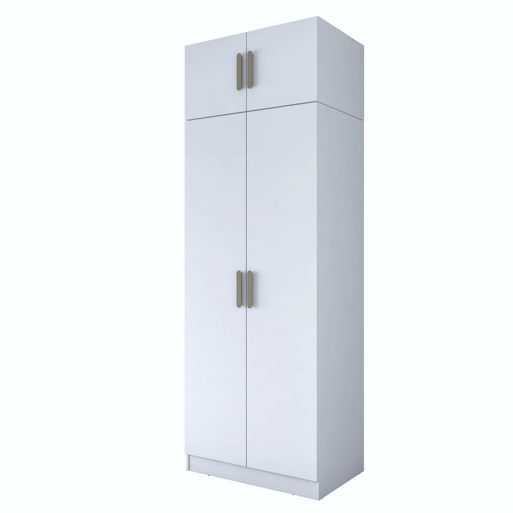 Garderobeskap Wallxpert Hyla v2 (90 x 255 x 57,5 cm) Hvit v:8806261