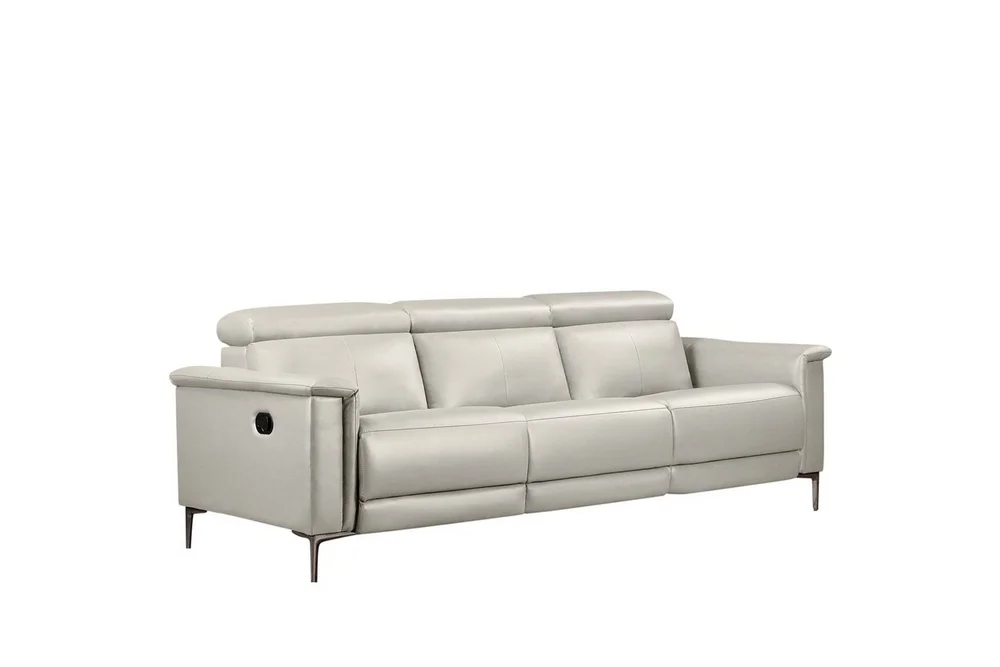 Reclinersofa uten hjørne Loft24 3-seters sofa Lund Cream White v:8583847