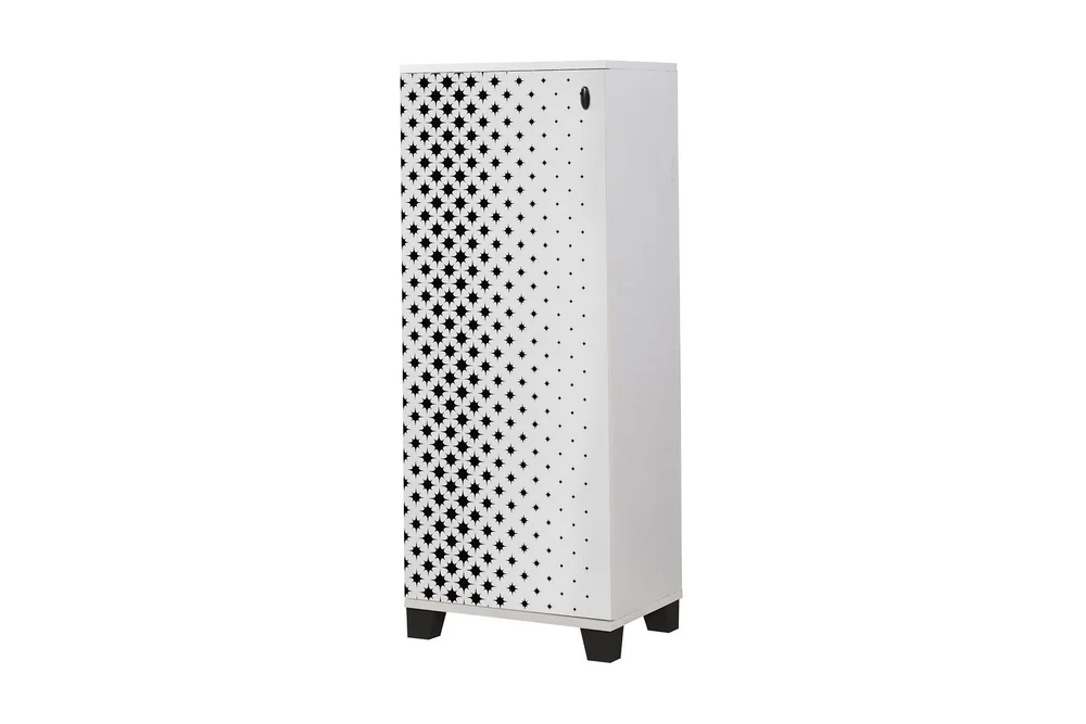 Shoe Cabinet Hvit|Svart v:1467792