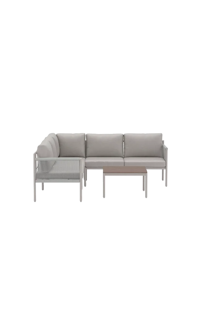 Kos Hjørnesofasett – Beige – Utemøbler & hage | m v:1628233 Kos Hjørnesofasett – Beige – Utemøbler & hage | m v:1628233