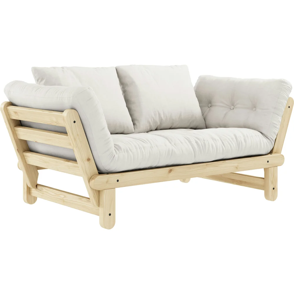 Beat Sofa Med Madrass, Lakkert / Naturlig v:1749568
