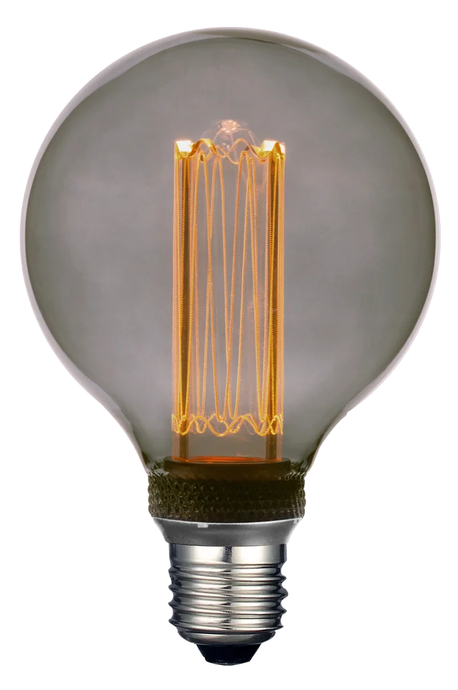 FUTURE LED SMOKEY lyskilde 95 mm E27 – Grå – Belysning | m v:3336383