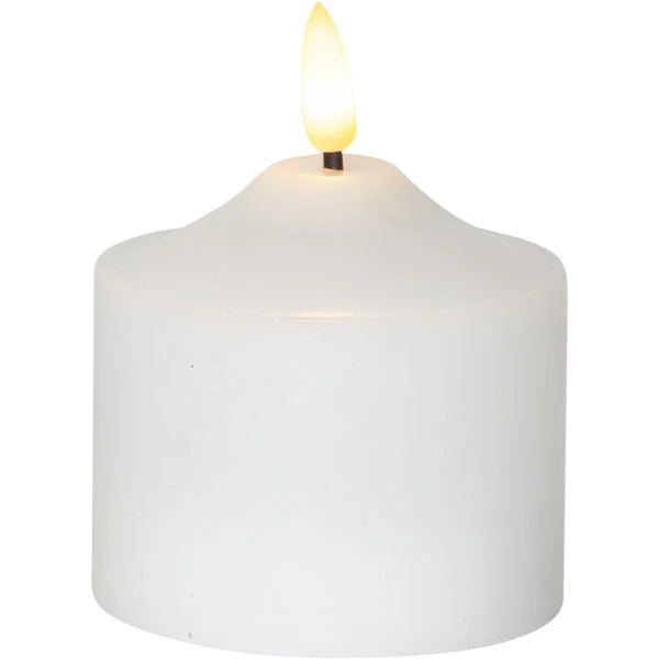 Flamme LED Kubbelys Hvit, 9,5 cm v:9010711