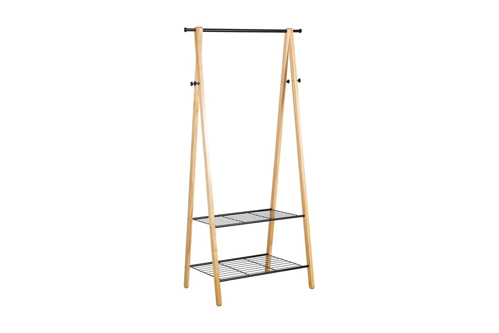 Klesstativ FOREST 2 hyller/kroker 79x45x155 v:3736611