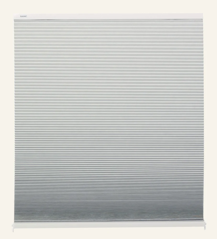 Lystett dobbel plisségardin hvit - 110x160 cm v:6771117