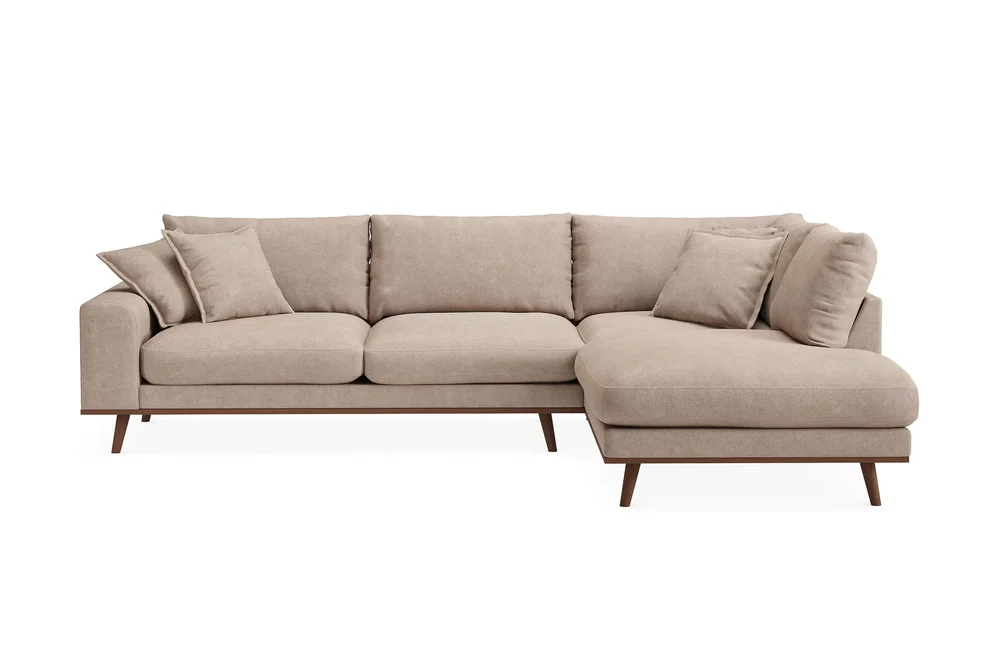 Copenhagen Premium 4-personers Højrevendt L-formet Dyb Chaiselongsofa i Stoff v:7447758