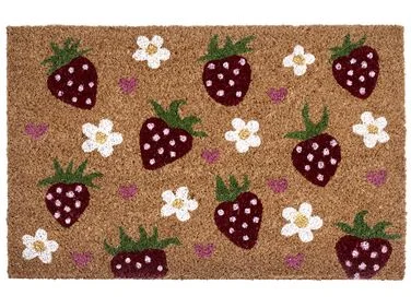 Dørmatte SHAININ Flerfarget 50 x 80 cm Kokosfiber v:2144925