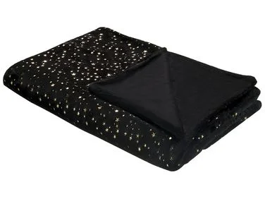 Pledd ALAZEYA 130 x 180 cm Svart v:2780786 Pledd ALAZEYA 130 x 180 cm Svart v:2780786
