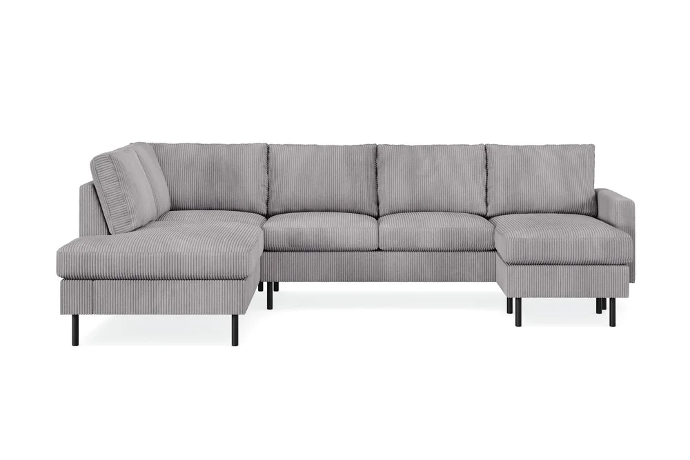 Peppe 4-seters Venstrevendt U-formet Sofa med Divan og Sjeselong i Manchester v:2556591