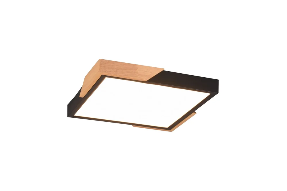 Meta LED-Taklampe Mattsvart/Tre v:1729672 Meta LED-Taklampe Mattsvart/Tre v:1729672
