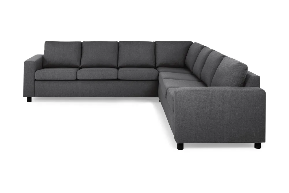 Crazy 6-seters Vendbar L-formet X-Large Hjørnesofa i Stoff v:5433456