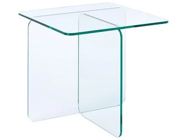 Sidebord AMISK Herdet glass Gjennomsiktig v:5162362