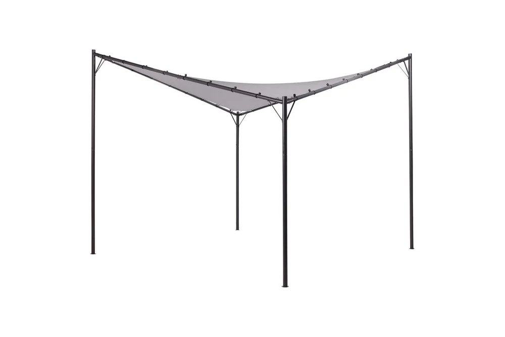 Trädgårdspergola Beliani Aventine Beige/svart Grey, Black v:2123731 Trädgårdspergola Beliani Aventine Beige/svart Grey, Black v:2123731