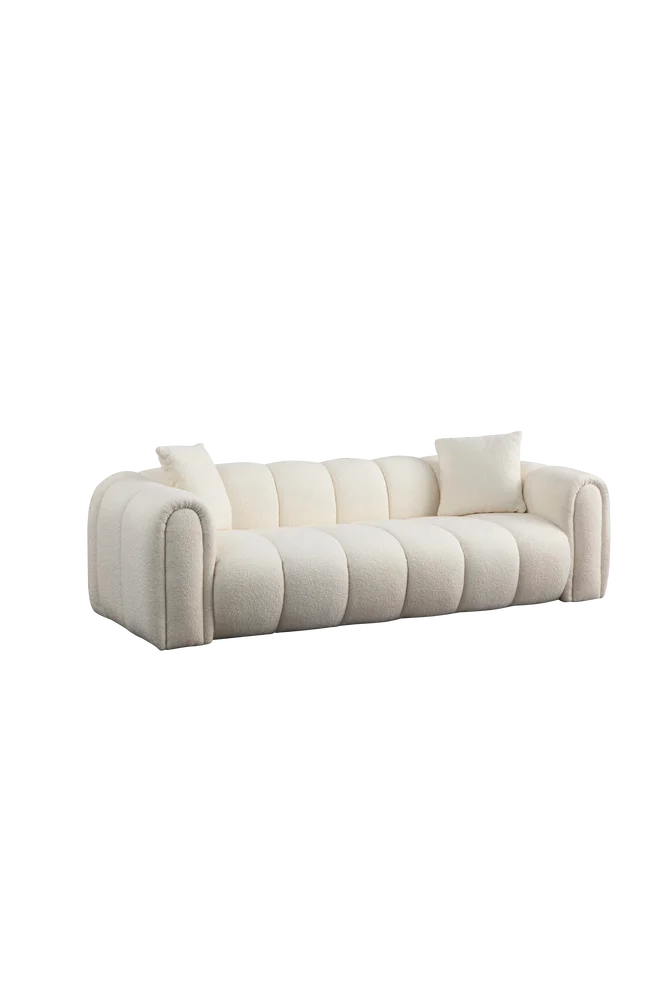 3-seters sofa Puffy – Hvit m v:8779992