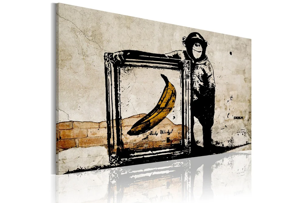 Bilde Inspired By Banksy Sepia 60x40 v:1808075