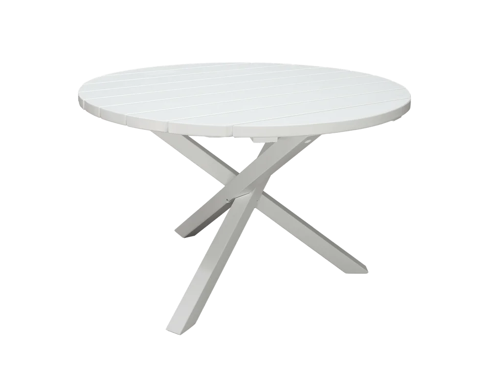 Scottsdale Hagebord Rund Hvit Ø 112 cm v:2799796