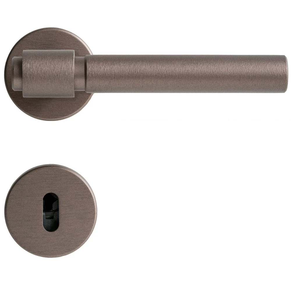 Helix 200 Plain Door Handle, Dark Bronze v:6059038