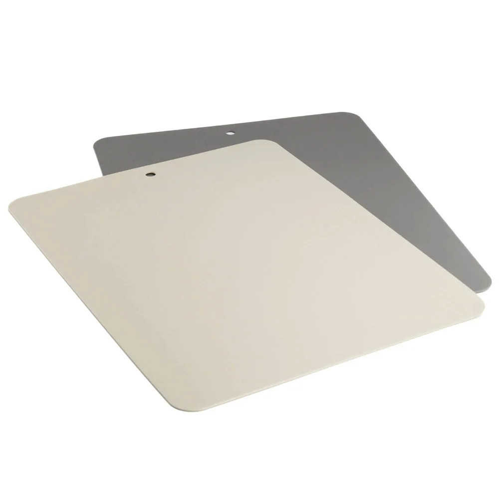 Skjærebrett Fleksibel 2-pk, Beige / Grå v:2493757