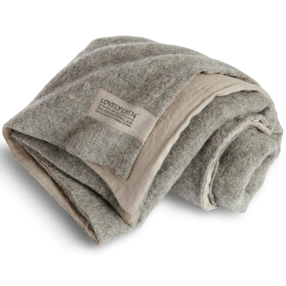 Lovely Ullteppe 140×220 cm, Natural Beige / Grå v:2771131