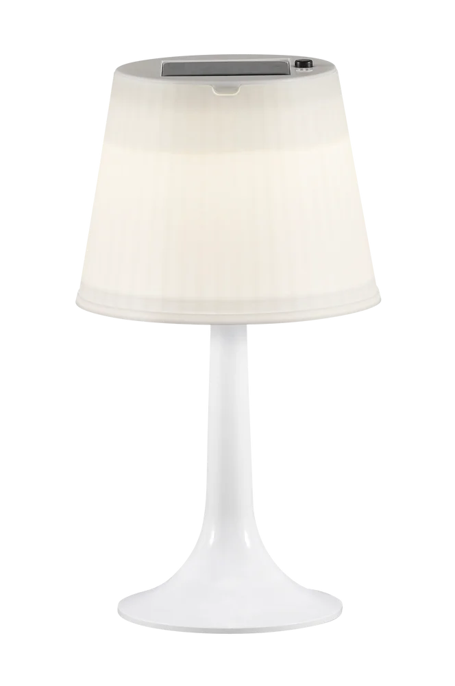 Bordlampe Assisi solcelle LED 36 cm – Hvit – Belysning | m v:2440160 Bordlampe Assisi solcelle LED 36 cm – Hvit – Belysning | m v:2440160