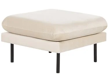 Fotskammel VINTERBRO Fløyel Lys beige v:2227180