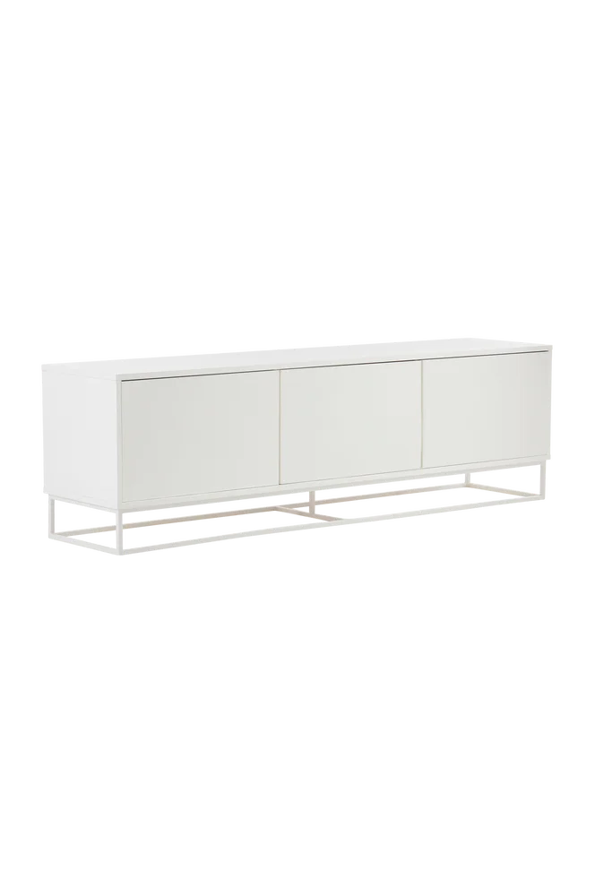 LYCKEBY tv-benk 42×180 cm – Hvit m v:2605337
