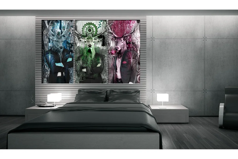 Bilde Animal Trio 3 Parts Colorful 120×80 v:5297385 Bilde Animal Trio 3 Parts Colorful 120×80 v:5297385