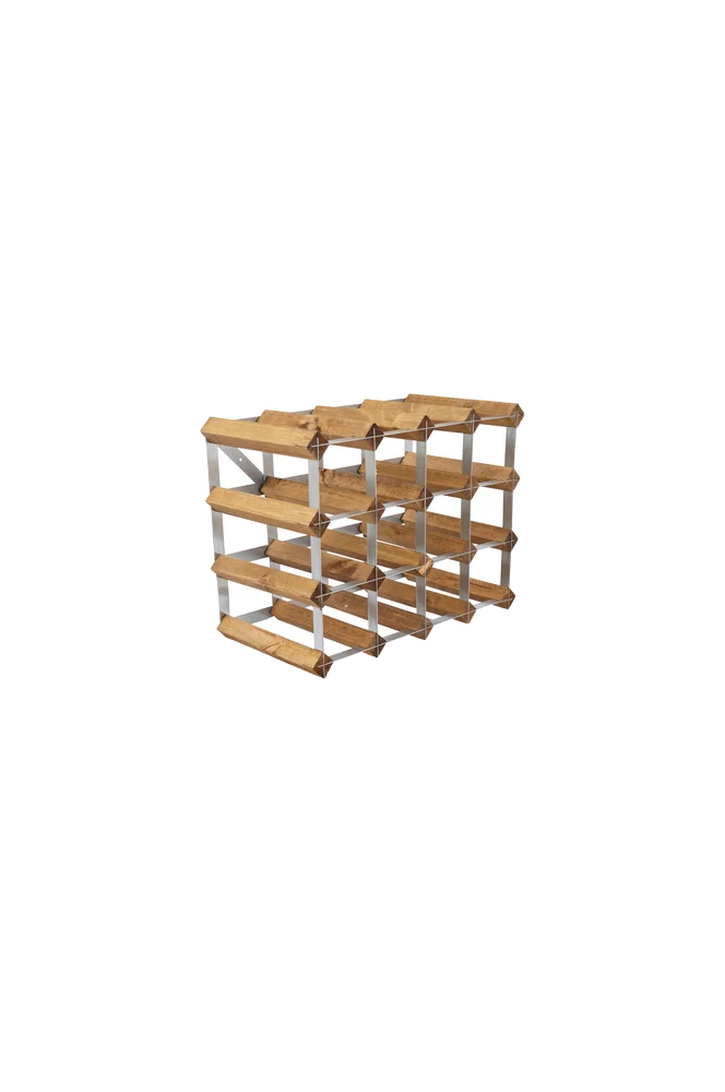 Vinreol 16 flasker montert The Swedish Wine Rack Factory – Brun – Kjøkken & husholdning | m v:788490