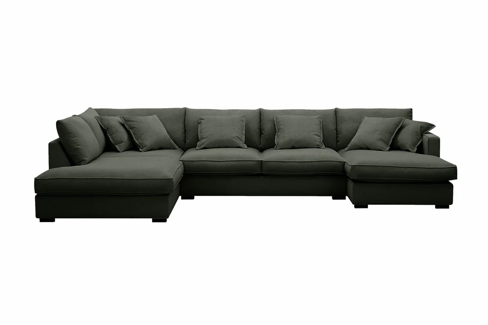 Rossita Lyx 5-seters venstrevendt U-formet ekstra dyp sofa med divan og sjeselong i manchester v:9519996
