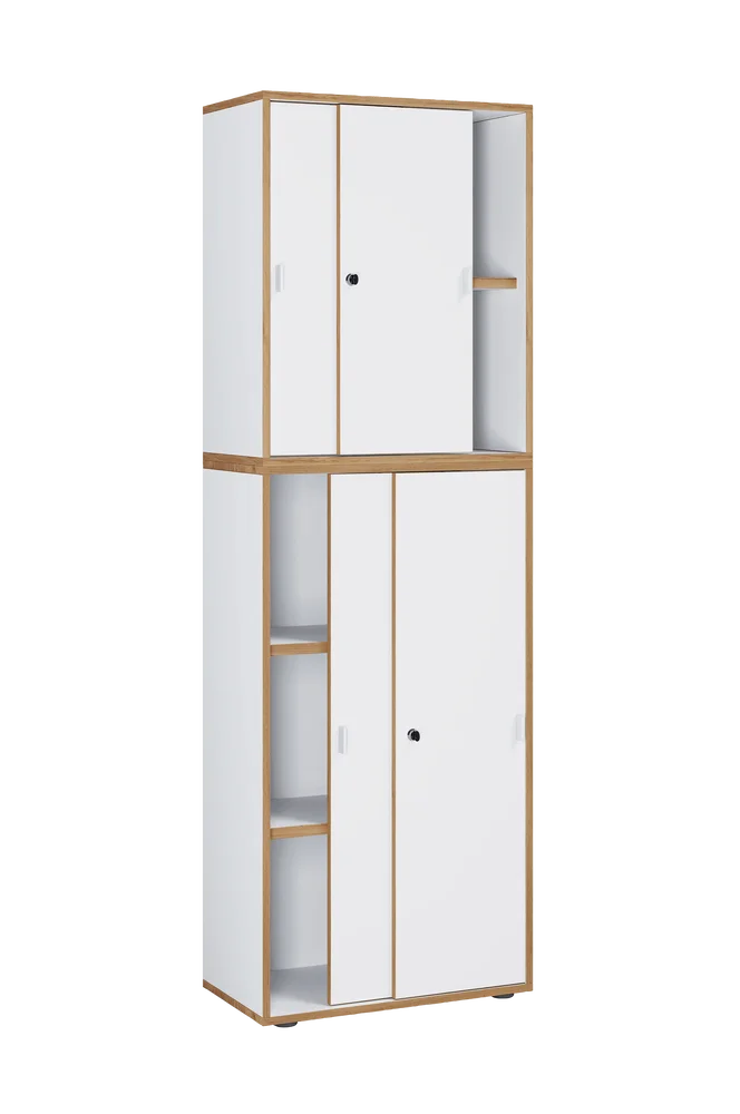 Vcm Skoskap skyvedører Salia B60 5 rom - Flerfarget m v:5655268