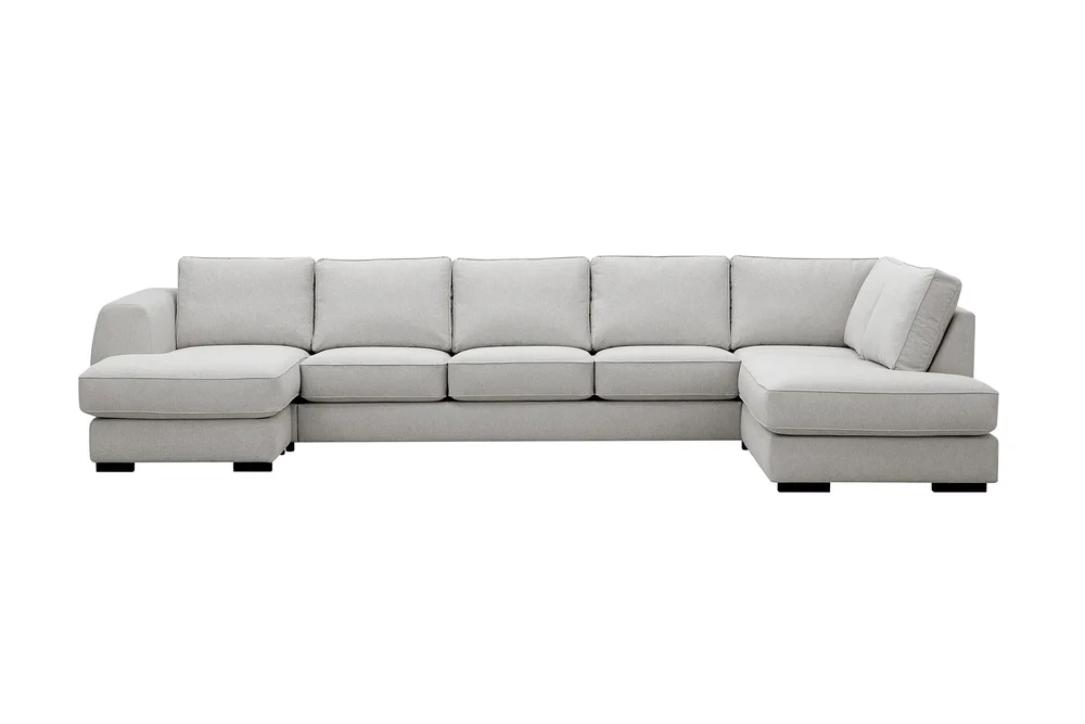 Optus 6-seters U-sofa med divan og sjeselong venstre v:6487997