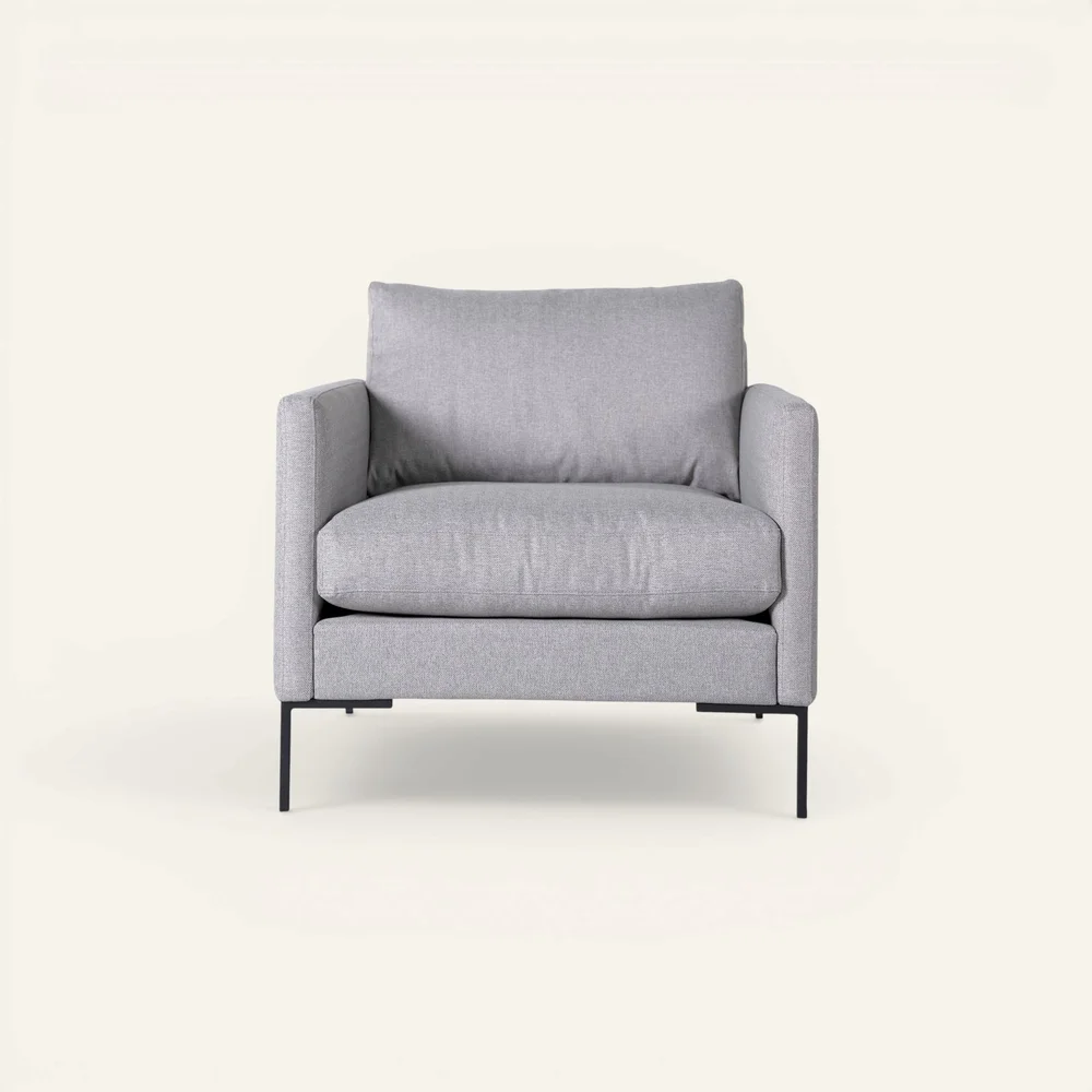Loungestol lys grå - 86x95x83 cm v:3666873