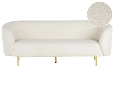 Sofa 3-seter LOEN Bouclé Hvit v:1202954 Sofa 3-seter LOEN Bouclé Hvit v:1202954