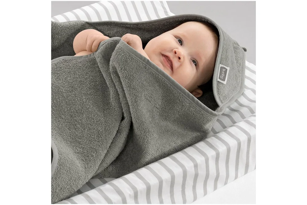 Babycape Grunnleggende 75 x 75 cm 2-pack Grå v:9614405