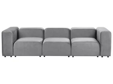 Modulsofa 3-seter FALSTERBO Fløyel Grå v:3699308