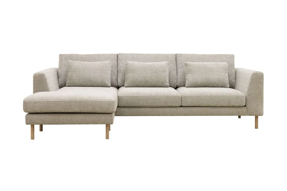 Florenz 3-seters Venstrevendt L-formet Sjeselongsofa i Chenille v:2066008