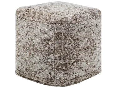 Puff MEERUT Bomull Gråbrun v:3979817